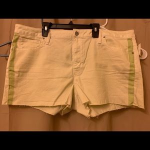 Light green with darker green stripes gap shorts